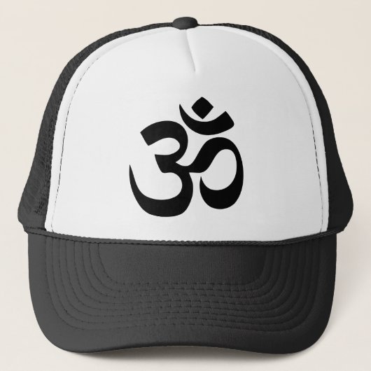 Om Symbol Trucker Hat Trucker Pet (Voorkant)