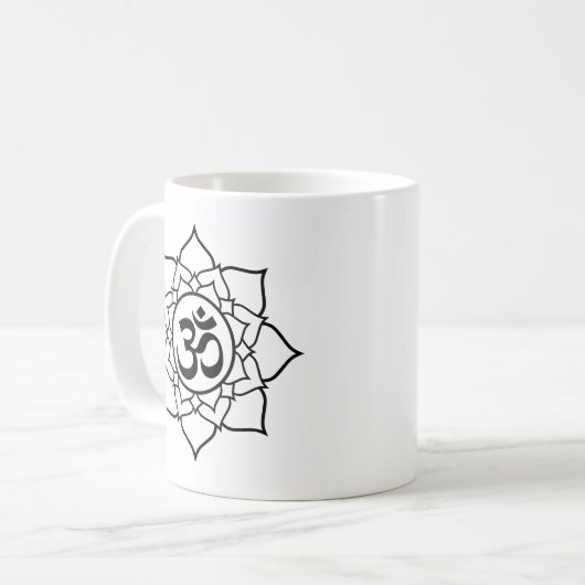 Om Symbole Méditation Café Mug (Devant gauche)