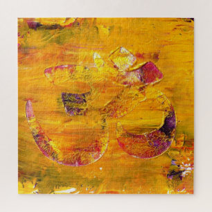 OM Symbool Abstract gekleurde puzzel Legpuzzel