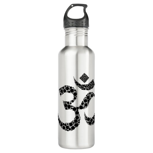 Om Symbool Black en White Waterfles (Voorkant)