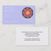 OM-symbool (blauwe rand) visitekaartje (Voorkant / Achterkant)