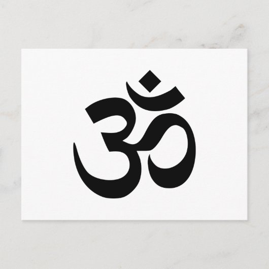 Om-symbool Briefkaart (Voorkant)