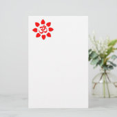 Om-symbool Briefpapier (Staand voorkant)