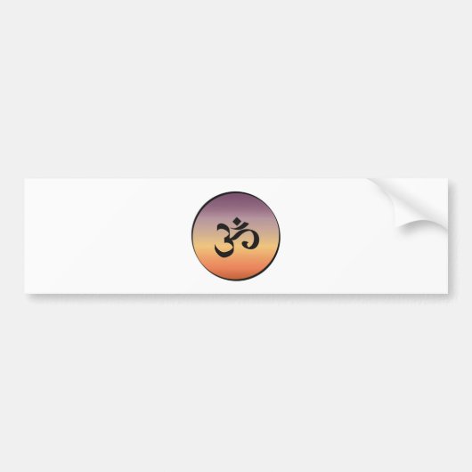 Om-symbool Bumpersticker (Voorkant)