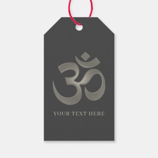 Om-symbool Cadeaulabel (Voorkant)