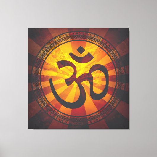 OM-symbool Canvas Afdruk (Voorkant)