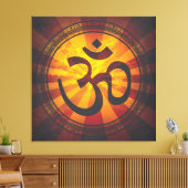 OM-symbool Canvas Afdruk (Insitu (Woonkamer))