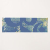 OM Symbool Distressed Blue Denim Gepersonaliseerd Yogamat (Voorkant (horizontaal))