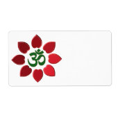 Om-symbool Etiket (Voorkant)