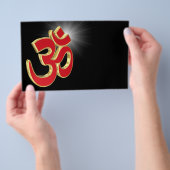 Om symbool flyer (Hand)