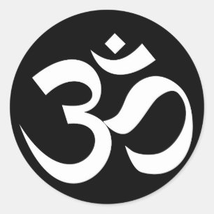 om symbool heilig boeddhisme religie zen yoga ronde sticker