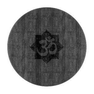 OM-symbool Lotus spiritualiteit in koolstofvezelst Snijplank
