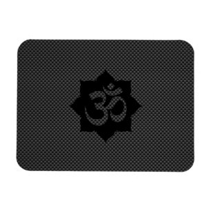 OM Symbool Lotus Spiritualiteit Yoga Carbon Style Magneet