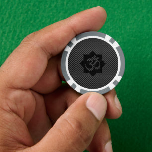 OM Symbool Lotus Spiritualiteit Yoga Decor Poker Chips