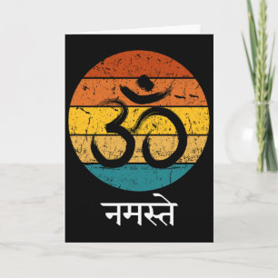 Om Symbool Namaste Ohm Hindoe Zen Tantra Yoga Gees Kaart