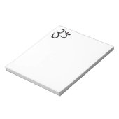 Om-symbool Notitieblok (Gedraaid)