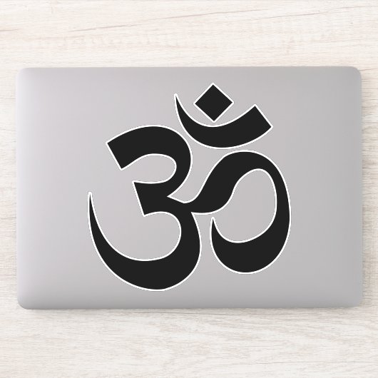 OM Symbool Ohm Yoga Spiritueel Boeddhisme Sticker (Computer)