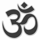 OM Symbool Ohm Yoga Spiritueel Boeddhisme Sticker (Voorkant)