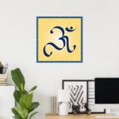 OM-symbool - Poster (Thuiskantoor)