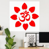 Om-symbool Poster (Thuiskantoor)