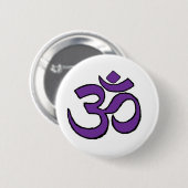 Om-symbool Ronde Button 5,7 Cm (Voorkant /achterkant)