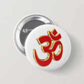 Om-symbool Ronde Button 5,7 Cm (Voorkant /achterkant)