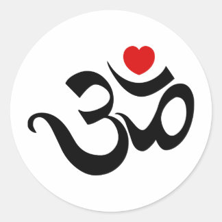 Om-symbool Ronde Sticker