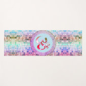 OM Symbool Shimmery Rainbow Tegels Yogamat (Voorkant (horizontaal))