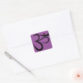 Om-symbool Vierkante Sticker (Envelop)