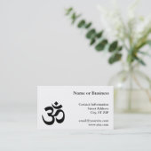 Om-symbool Visitekaartje (Staand voorkant)