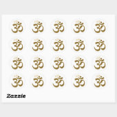 OM Symbool w / Initialen 1,5-in Ronde Sticker (Vel)