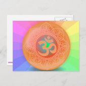 OM-symboolsymbool briefkaart (Voorkant / Achterkant)