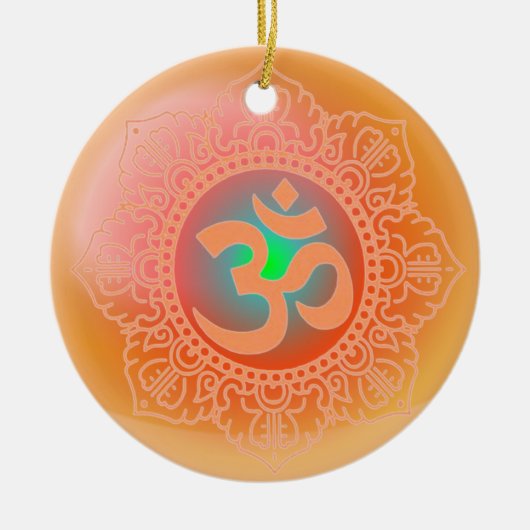 OM-symboolversiering Keramisch Ornament (Voorkant)