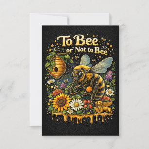 Om te Bee of Niet te Bee Bedankkaart