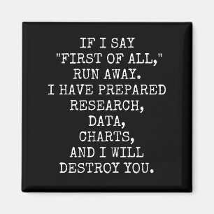 Om te beginnen, wegrennen. magneet