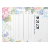 Om te doen Lijst Hydrangea Pagina's Notitieblok (Voorkant)