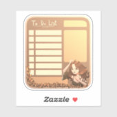 Om te doen lijst planner sticker schattig  plakboe (Vel)