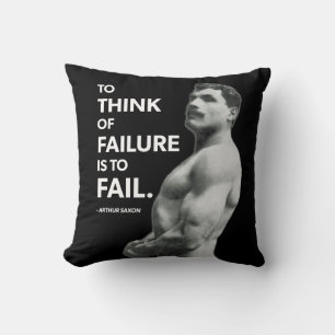 Om te falen (Arthur Saxon) - Old School Bodybuildi Kussen