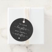 Om te houden van lachen en gelukkig ooit na cadeau bedankjes labels (In situ)
