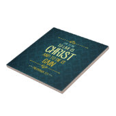 Om te leven is Christus - Filippijnen 1:21 Tegeltje (Zijkant)