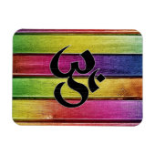 Om te ondertekenen op meervoudig hout magneet (Horizontaal)