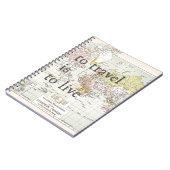 Om te reizen moet je leven notitieboek (Linkerzijde)