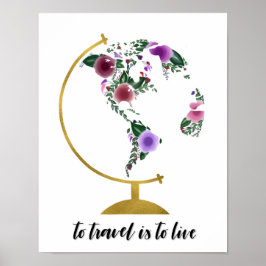 Om te reizen moet je leven poster