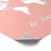 Om te reizen moet u afdrukken live afdrukken maken poster (Hoek)