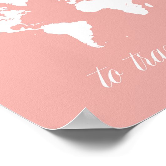 Om te reizen moet u afdrukken live afdrukken maken poster (Hoek)