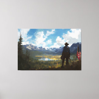 Om te staan en te aanschouwen  canvas afdruk