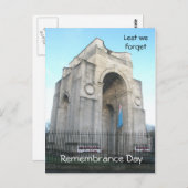 Om te voorkomen dat we de herdenkingsdag vergeten briefkaart (Voorkant / Achterkant)