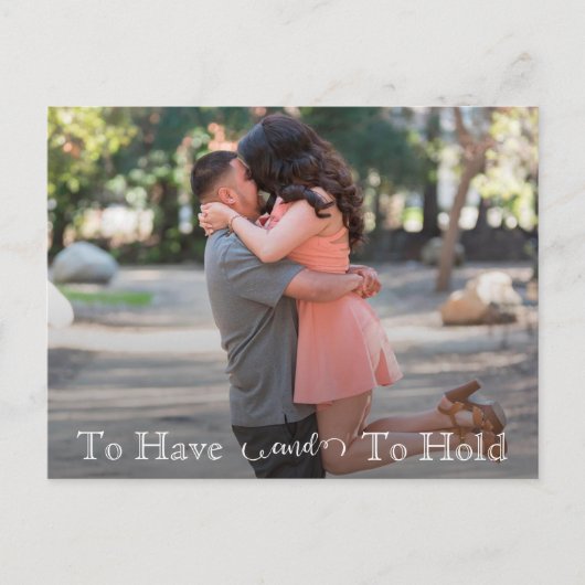 Om tekst Eenvoudige Weddenschap te hebben en te ho Aankondigingskaart (Voorkant)