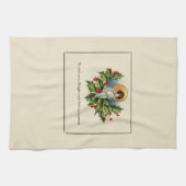 Om u een heldere en vrolijke Kerstmis te wensen Theedoek (Horizontaal)