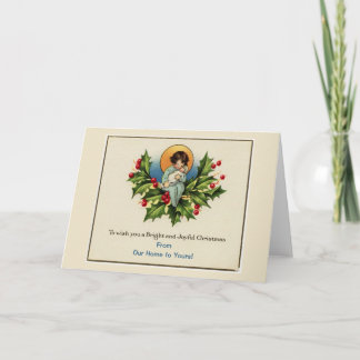 Om u een stralende en vrolijke kerst blanco wensen feestdagen kaart